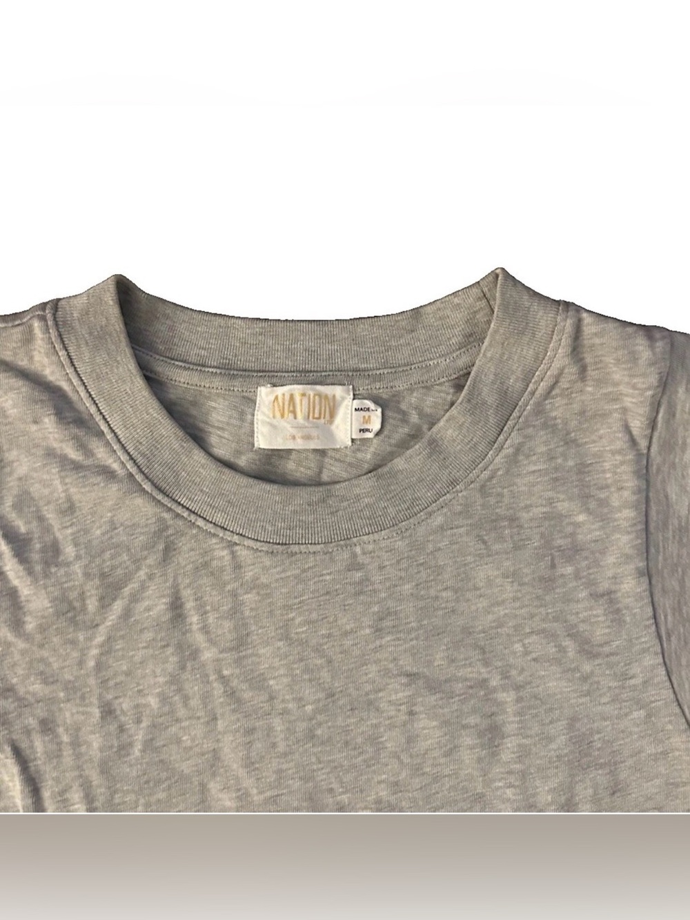 Nation Los Angeles Patti Gray Muscle Tank Top Womens Sz Medium Anthropologie - Picture 2 of 3